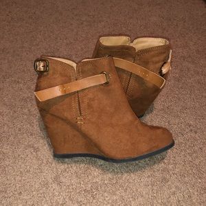 Wedge booties